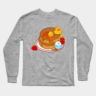 Pancakes day for birdies Long Sleeve T-Shirt